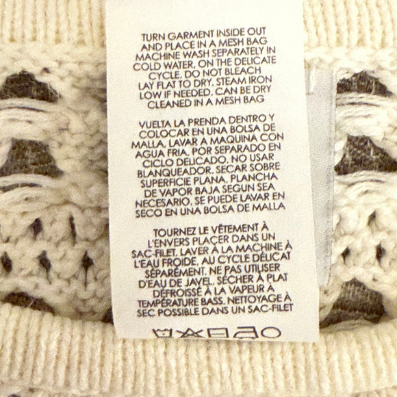 CAbi Paradise Cover-Up #6433 Off White Swim Cover-Up Size L EUC - Picture 8 of 10